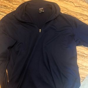 A half zip Patagonia navy blue long sleeve